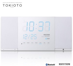 Bluetoothで音楽が楽しめる近未来系LEDクロック 「TOKIOTO」